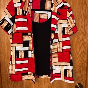 Notations Red and Black Geometric Top